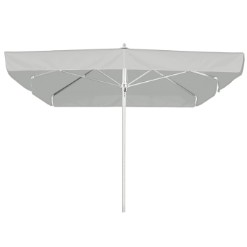 Schneider Marktschirm Quadro 300x300cm Seilzug Stock 55mm wasserfest hellgrau